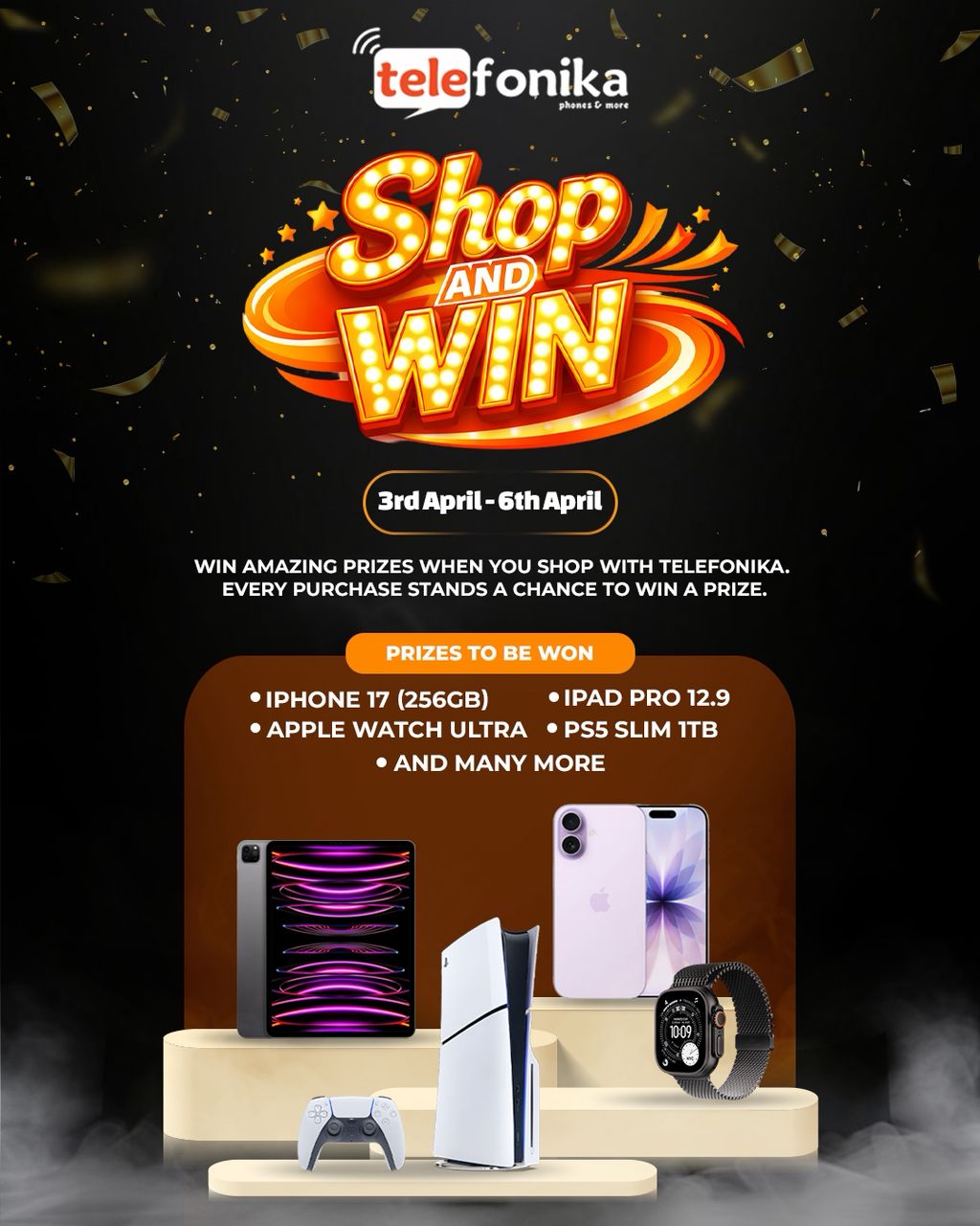 🎉 Telefonika Shop & Win Event – Win Instantly!