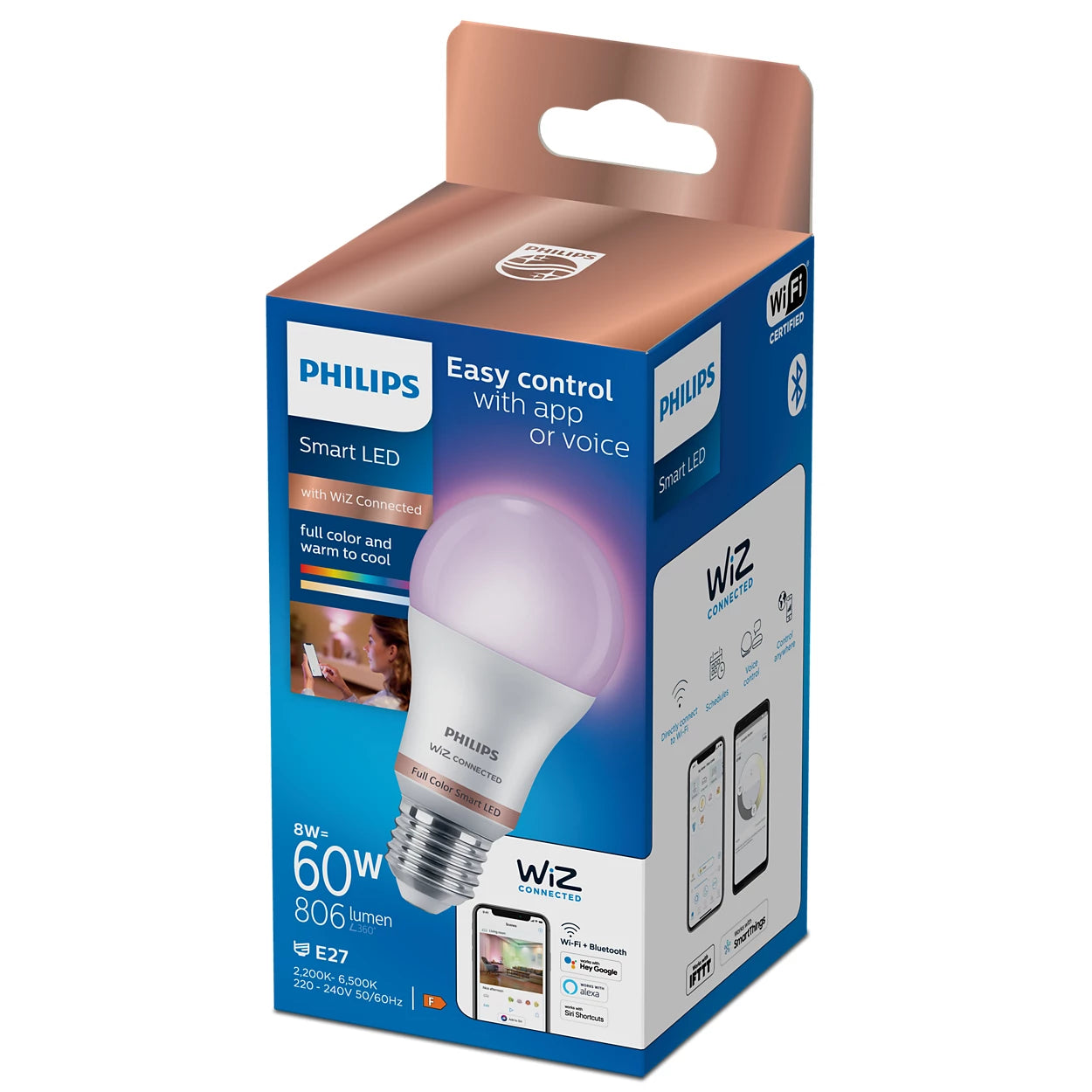 Philips E27 Smart LED 60W 806 Lumen