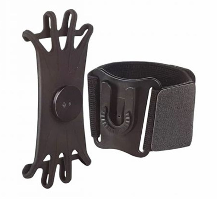 Green Detachable Sports Armband 4" - 6.8" - Black