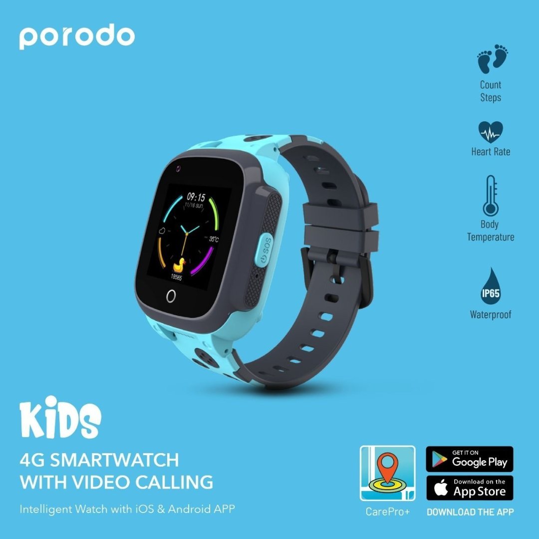 Porodo Kid's 4G GPS Smart Watch