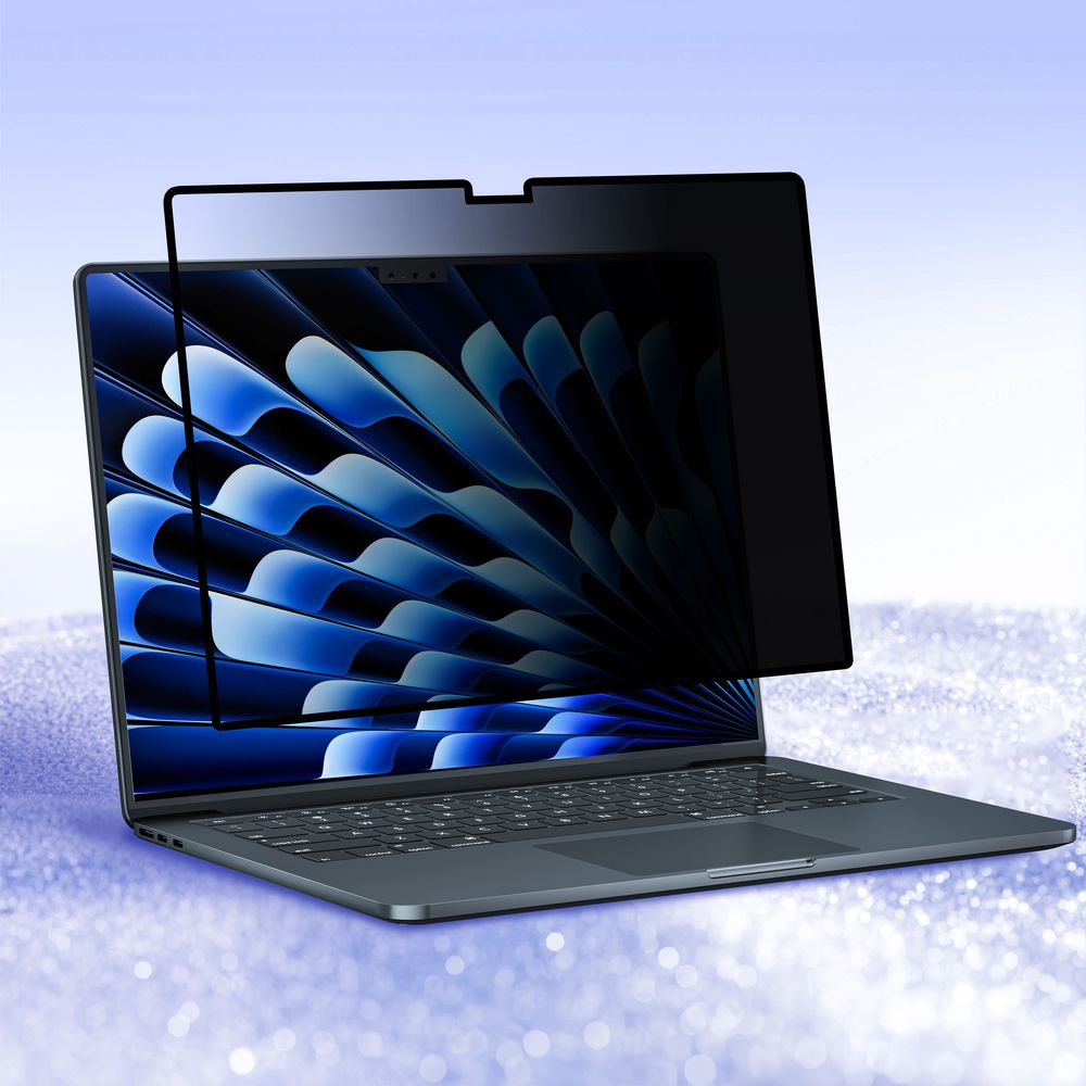 Levelo AirShield Air Adsorption Privacy Screen Protector For MacBook Air 13.6"-Black