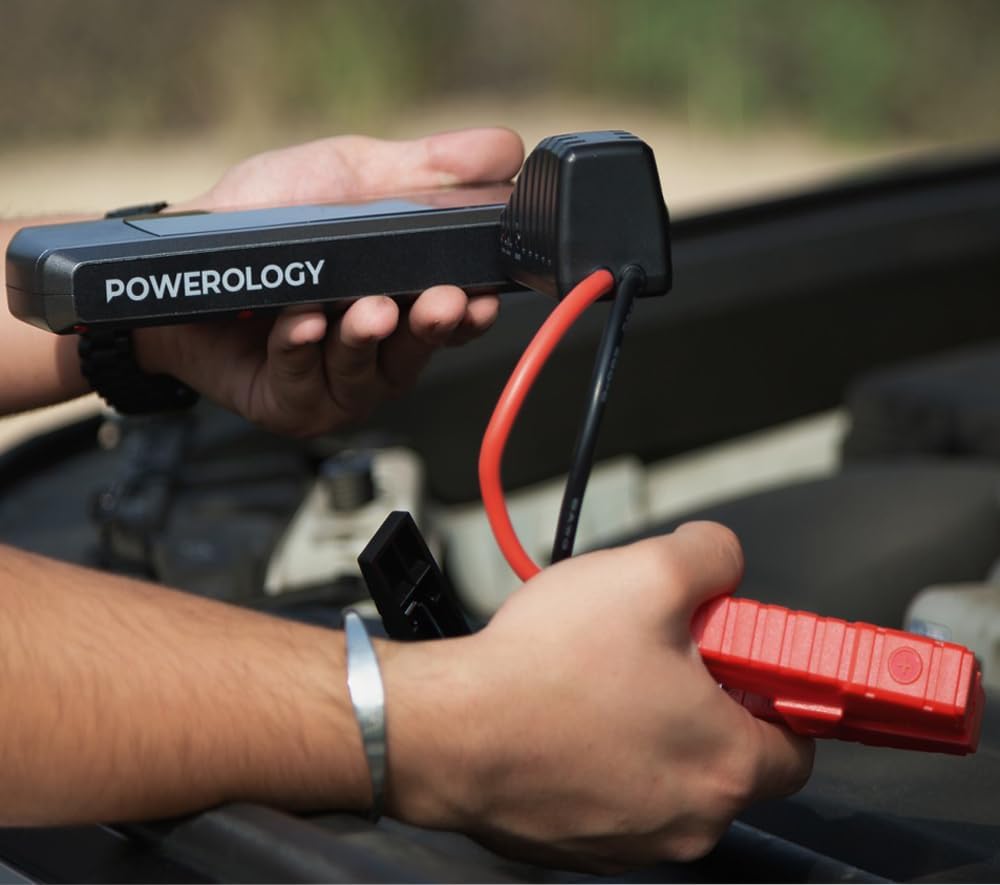 Powerology Jumpstart Powerbank 16000mAh PD 18W QC3.0 1200A 6L - Black