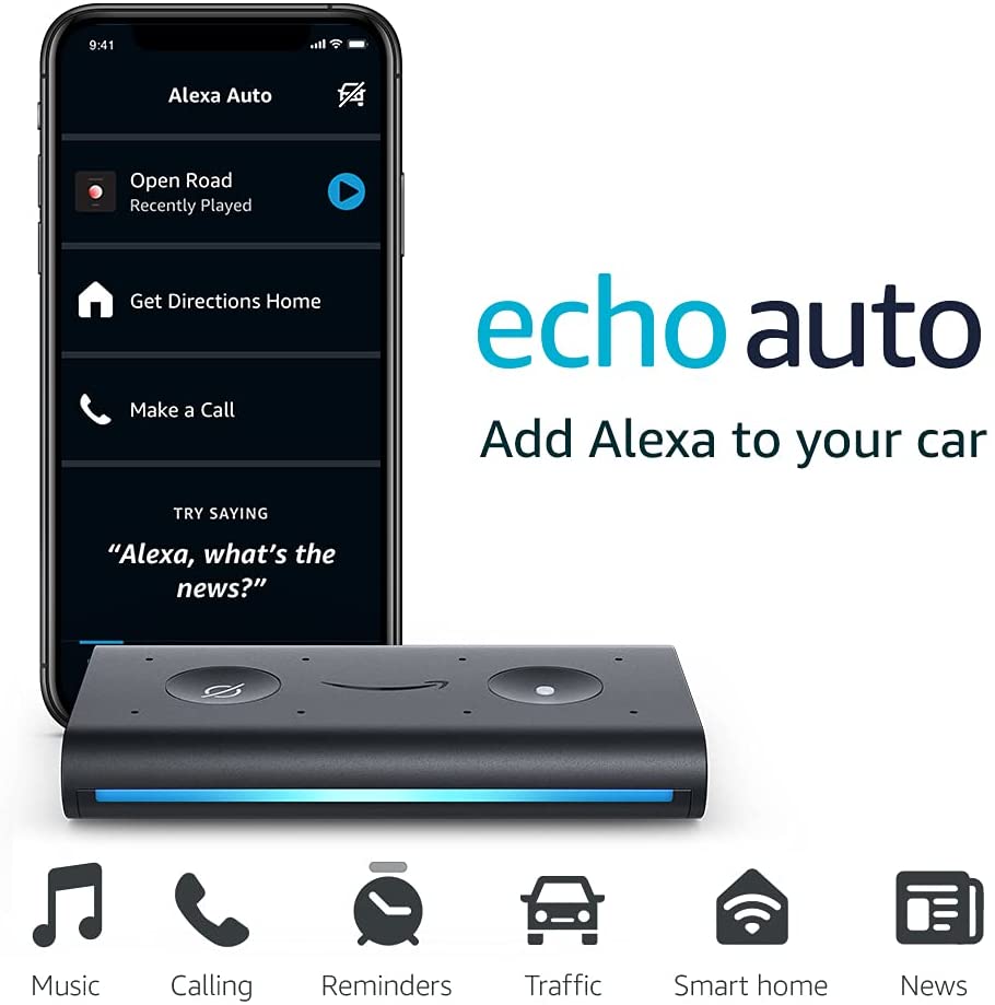 Amazon Echo Auto- Hands-free Alexa