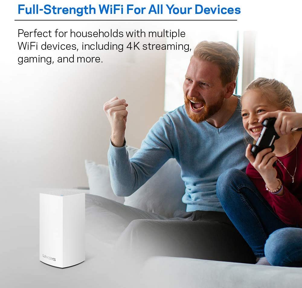 Linksys WHW0101 Velop AC1300 Mesh Home WiFi System