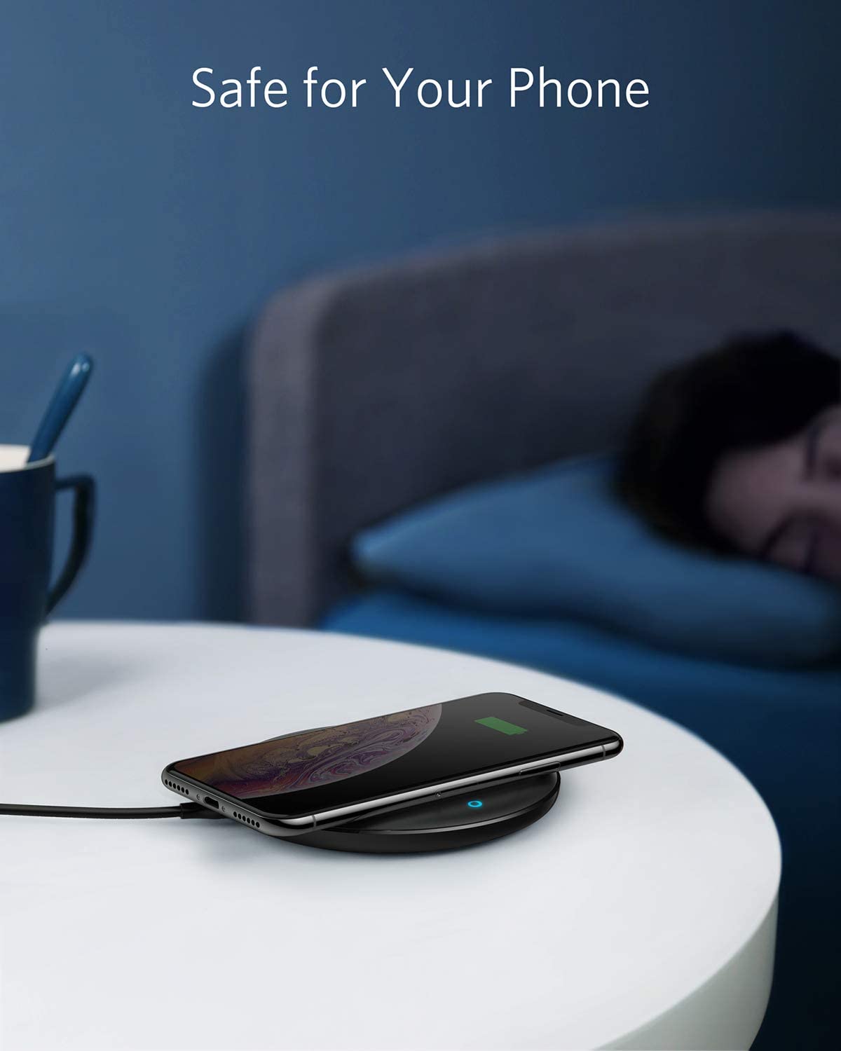 Anker PowerWave 7.5 Fast Wireless Charging Pad - Black