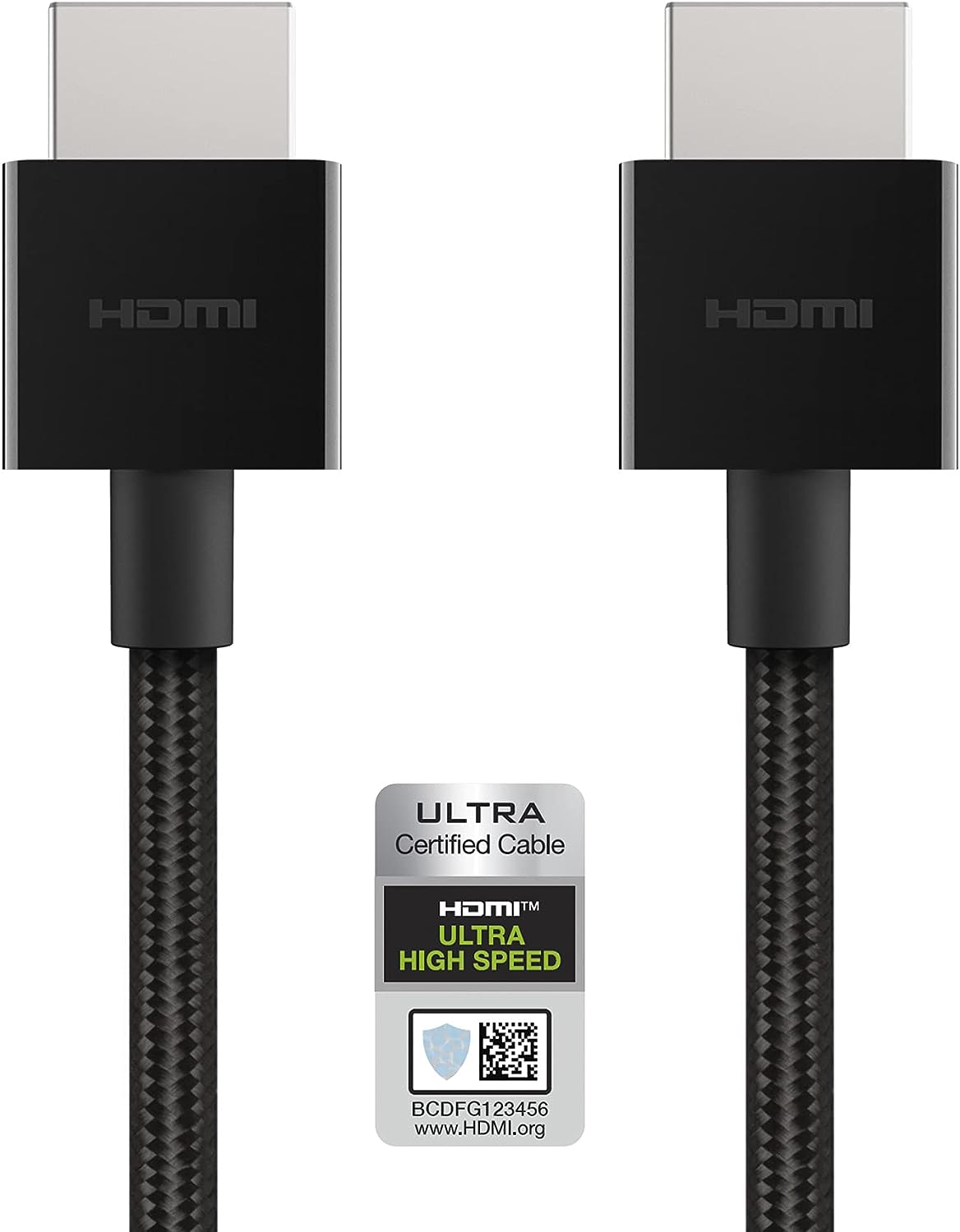 BELKIN Ultra HD High Speed HDMI 2.1 Braided Cable - 6.6ft/2m