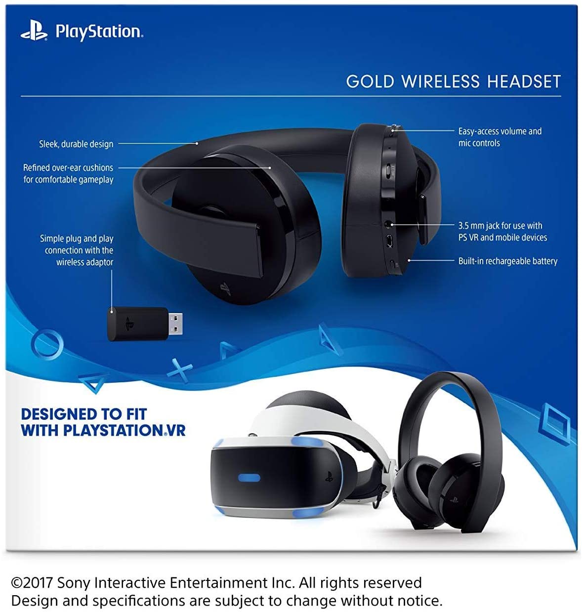 Playstation 4 Gold Wireless Headset 7.1  CUHYA-0080