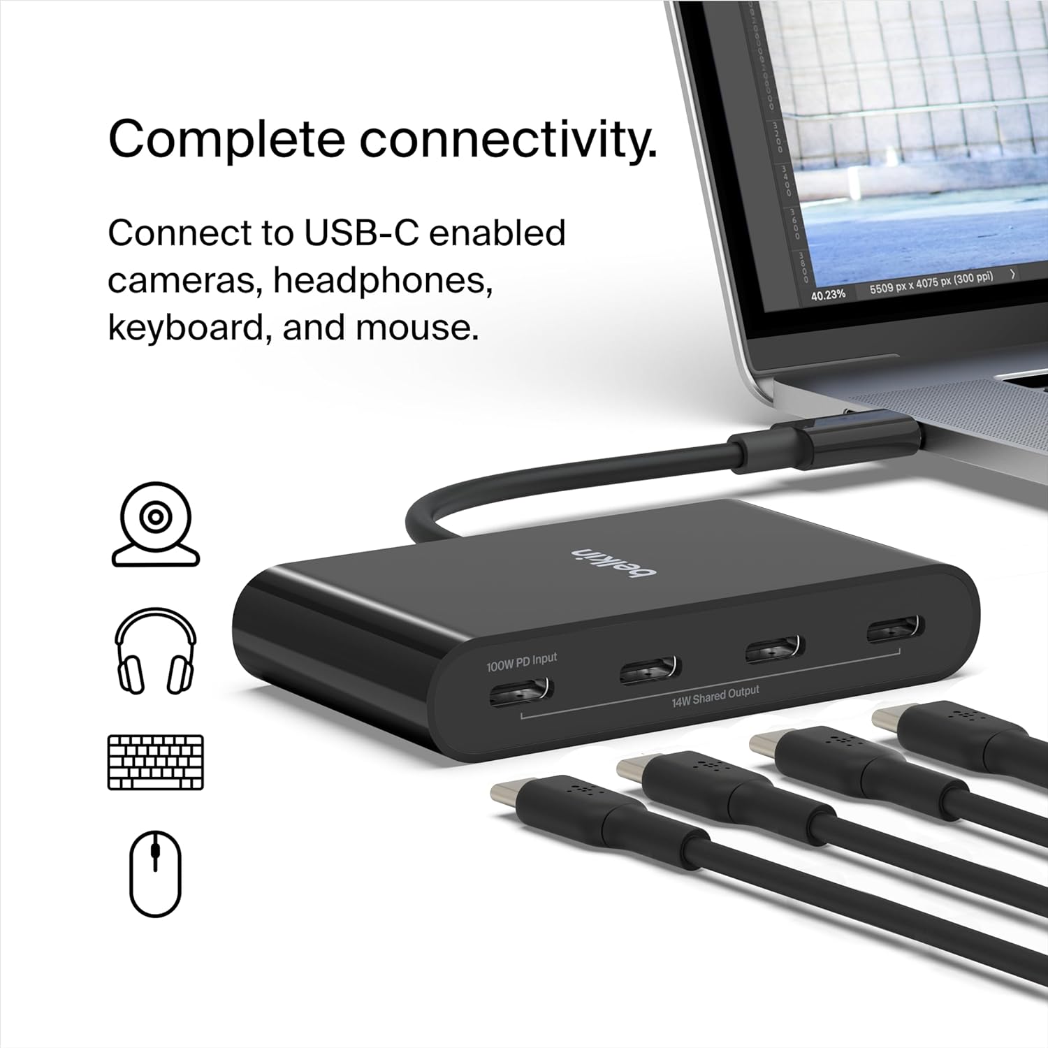 Belkin USB-C™ to 4-Port USB-C Hub