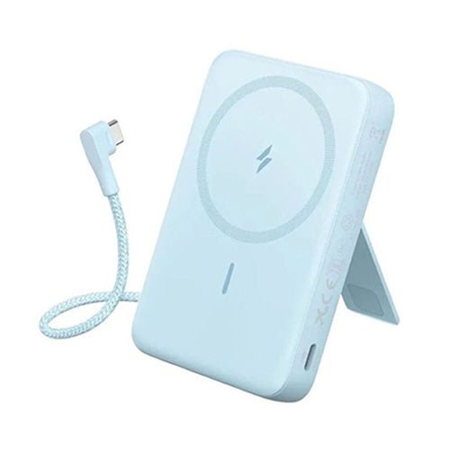 Anker Power Bank (10K, Magnetic, Built-In USB-C) - A1685H31 - Blue