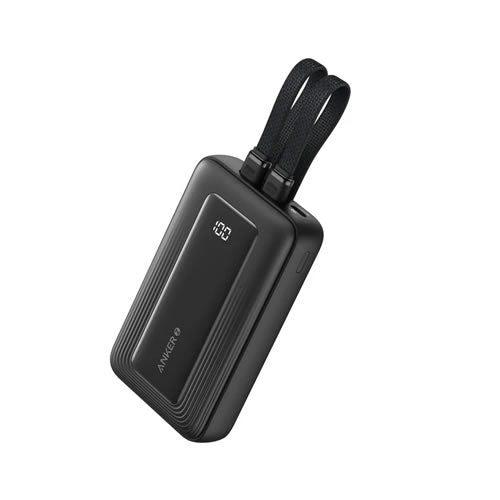 Anker Zolo Power Bank 10000mAh 30W with Built-in USB-C and Lightning Cables