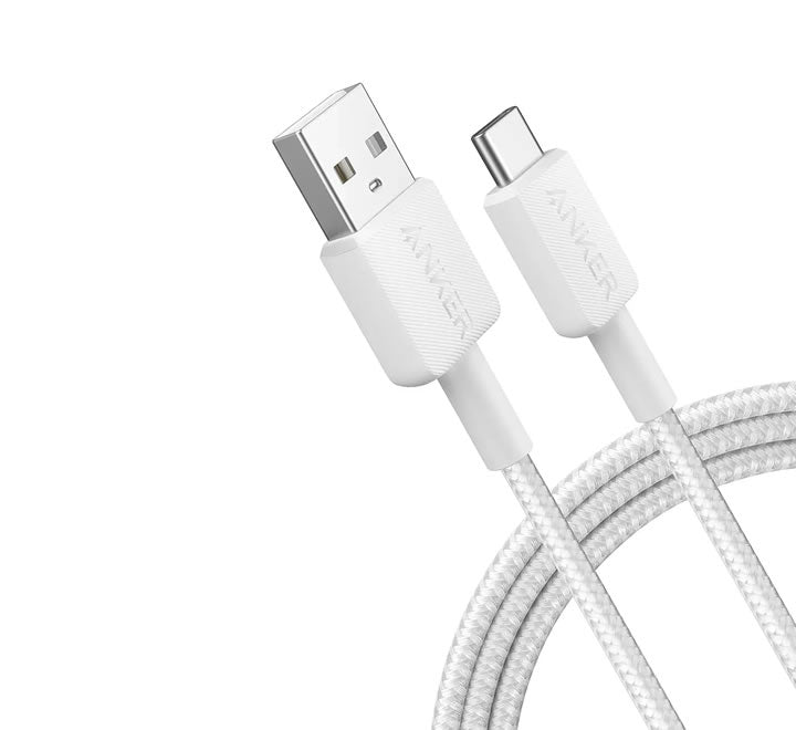 Anker 322 PowerLine USB A to USB C Fast Charging 6ft/1.8m Cable - White