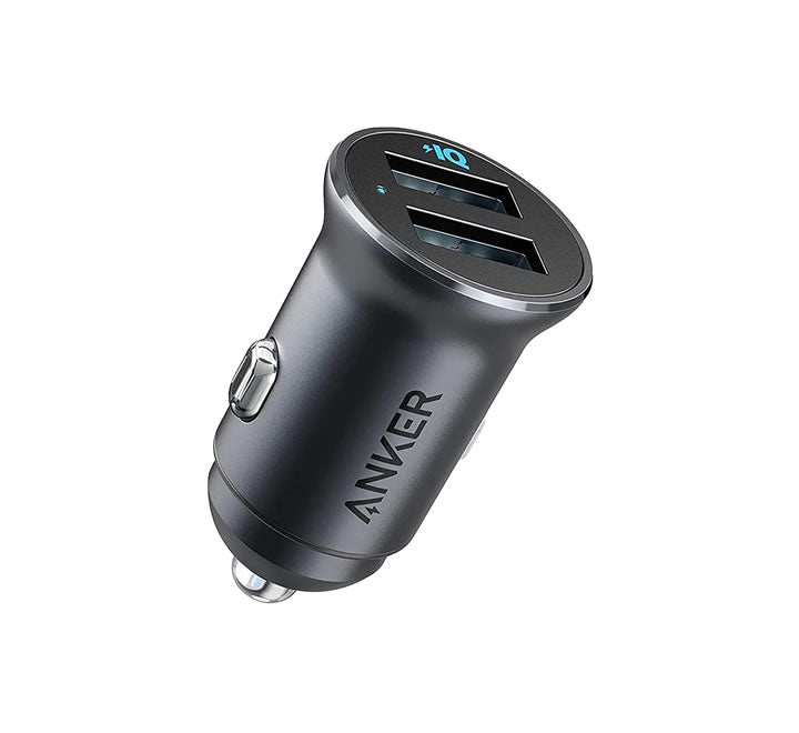 Anker PowerDrive 2 Alloy Metal Mini Car Charger - Black