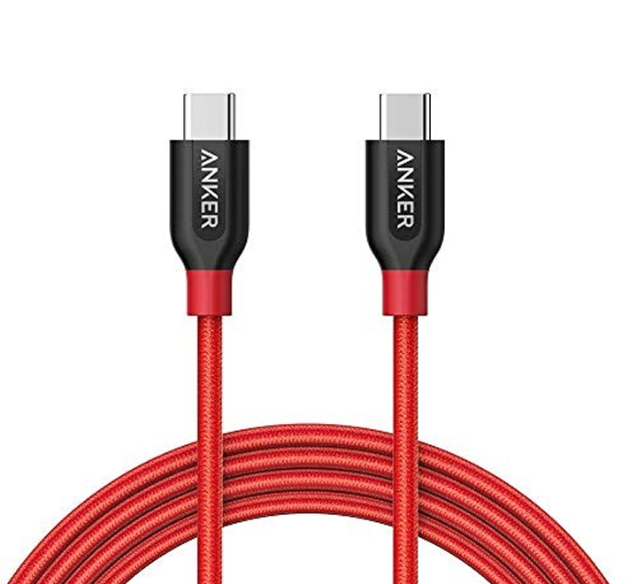 Anker PowerLine+ 3ft USB-C to USB-C 2.0 Connector Cable - Red (0.9m)