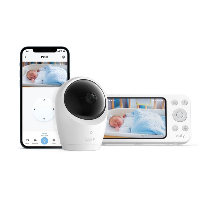 Eufy Baby Monitor  E20 with 2K HD Camera White