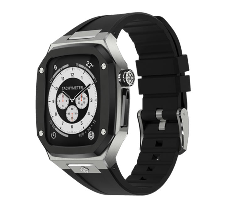 Apple Watch 45mm Case - SP - Silver WC-SP45-SL-BK