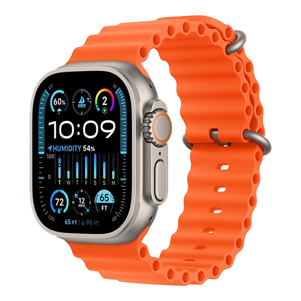 Apple Watch Ultra 2 S9 49MM Titanium Orange Ocean Band