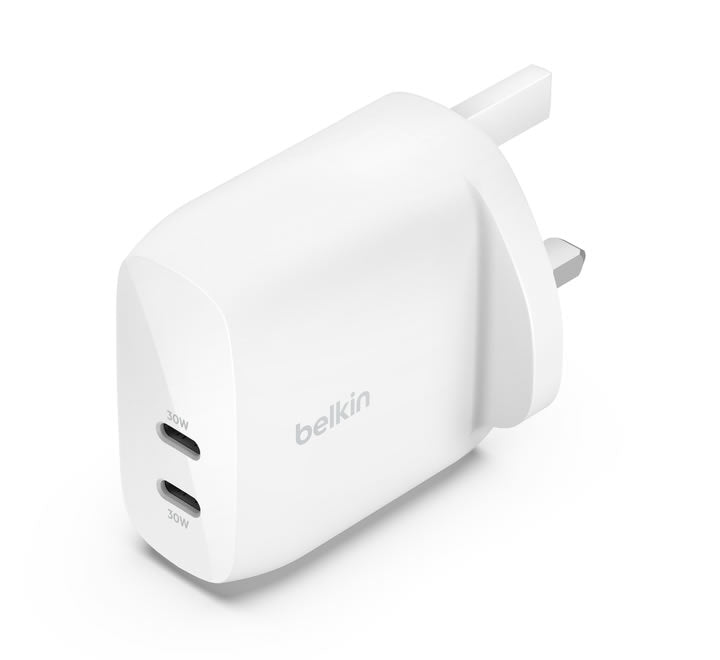 Belkin Dual 30W USB-C Wall Charger with PPS 60W