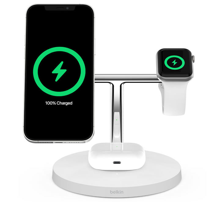 Belkin 3-in-1 Wireless Charger with MagSafe 15W