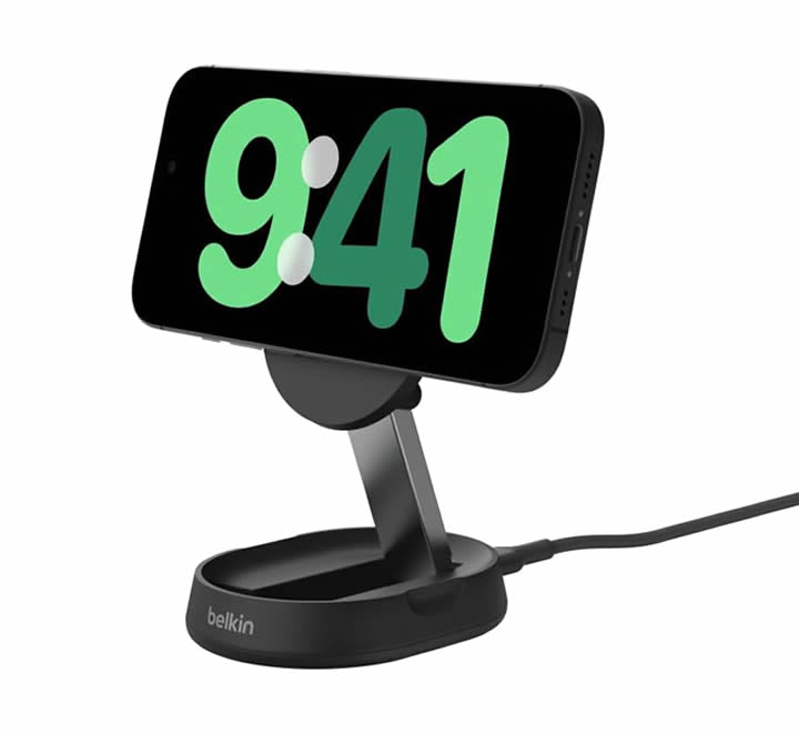 Belkin Qi2 15w Convertible Magnetic W/L Charging Stand  - Black