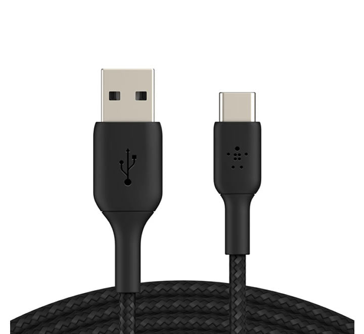 Belkin Braided USB-C to USB-A Cable (1m / 3.3ft, Black)