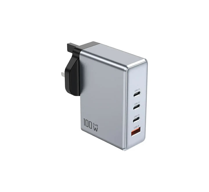 Green Lion GaNPremium UK Plug PD 100W - Gray