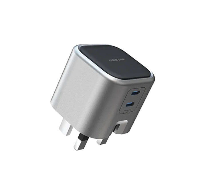 Green Lion GaN Adapter 45W 2 USB-C Ports PD 3.0 - Gray