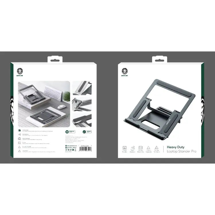 Green Lion Heavy Duty Laptop Stander Pro - Grey