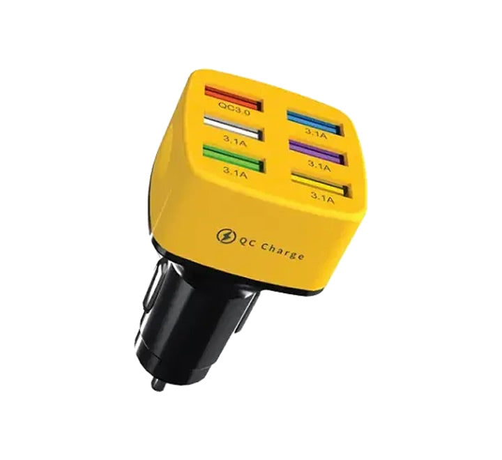 Green Lion GCC-05 Multiport Car Charger Y3C - Yellow