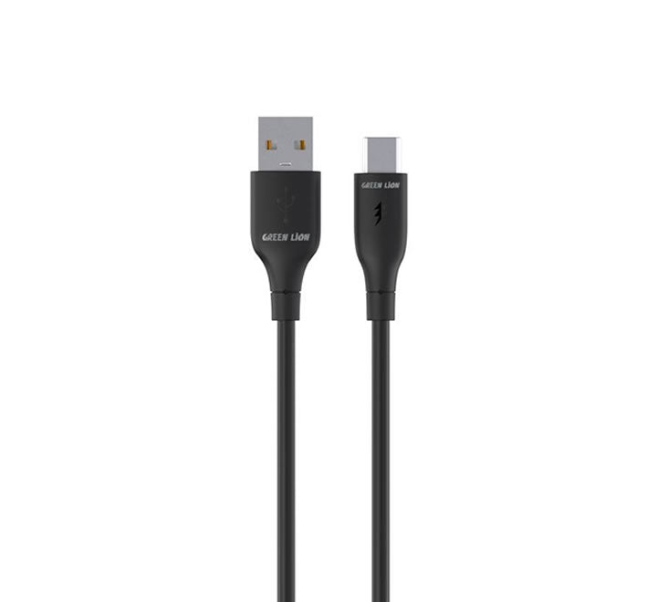 Green Lion USB-A TO USB-C  PVC Cable 1M - Black