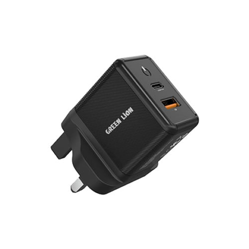 Green Lion 35W Gan Wall Charger with C to C Cable - Black