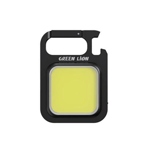 Green Lion Keychain Flashlight 300lm 500mAh - Black