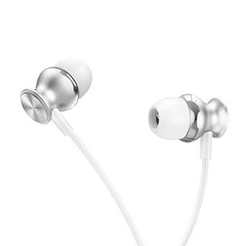 Green Lion Metal Earphones 3.5MM - White