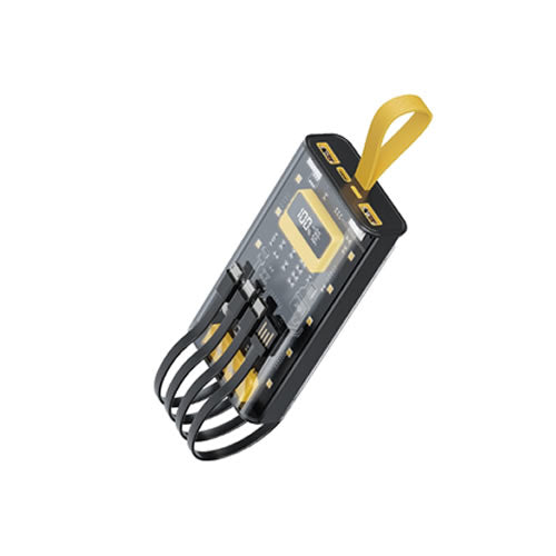 Green Lion Transparent Pro 10000mAh Power Bank - Black