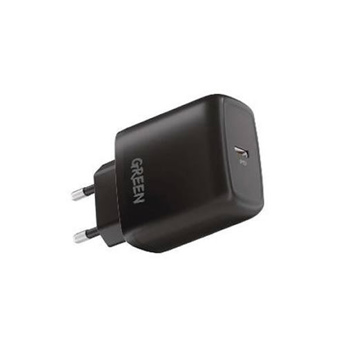 Green Lion Type-C Port Wall Charger 20W EU with PVC (Type-C to Type-C Cable)