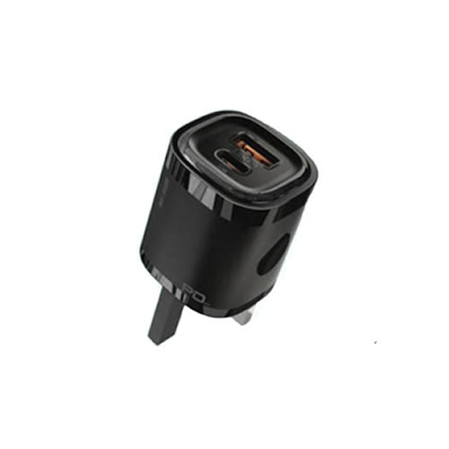 Green Lion PD+QC 20W One-way solution+TC-TC data cable 1m Black/Orange