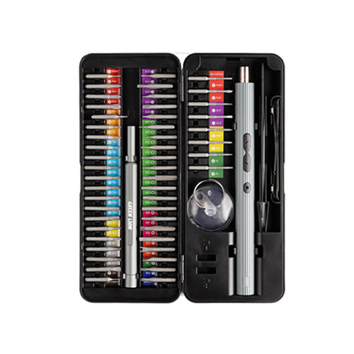 Green Lion 58 IN 1 Electric Screwdriver Set - Black