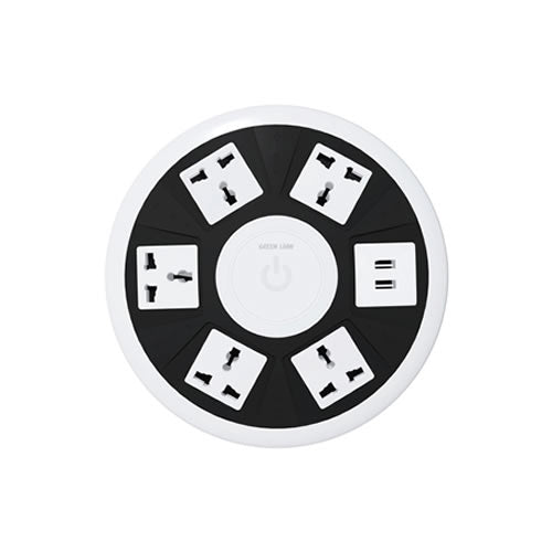 Green Lion 7 in 1 Power Socket - White