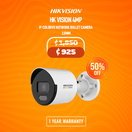 HK Vision 4MP IP Colorvu Network Bullet Camera 2.8mm
