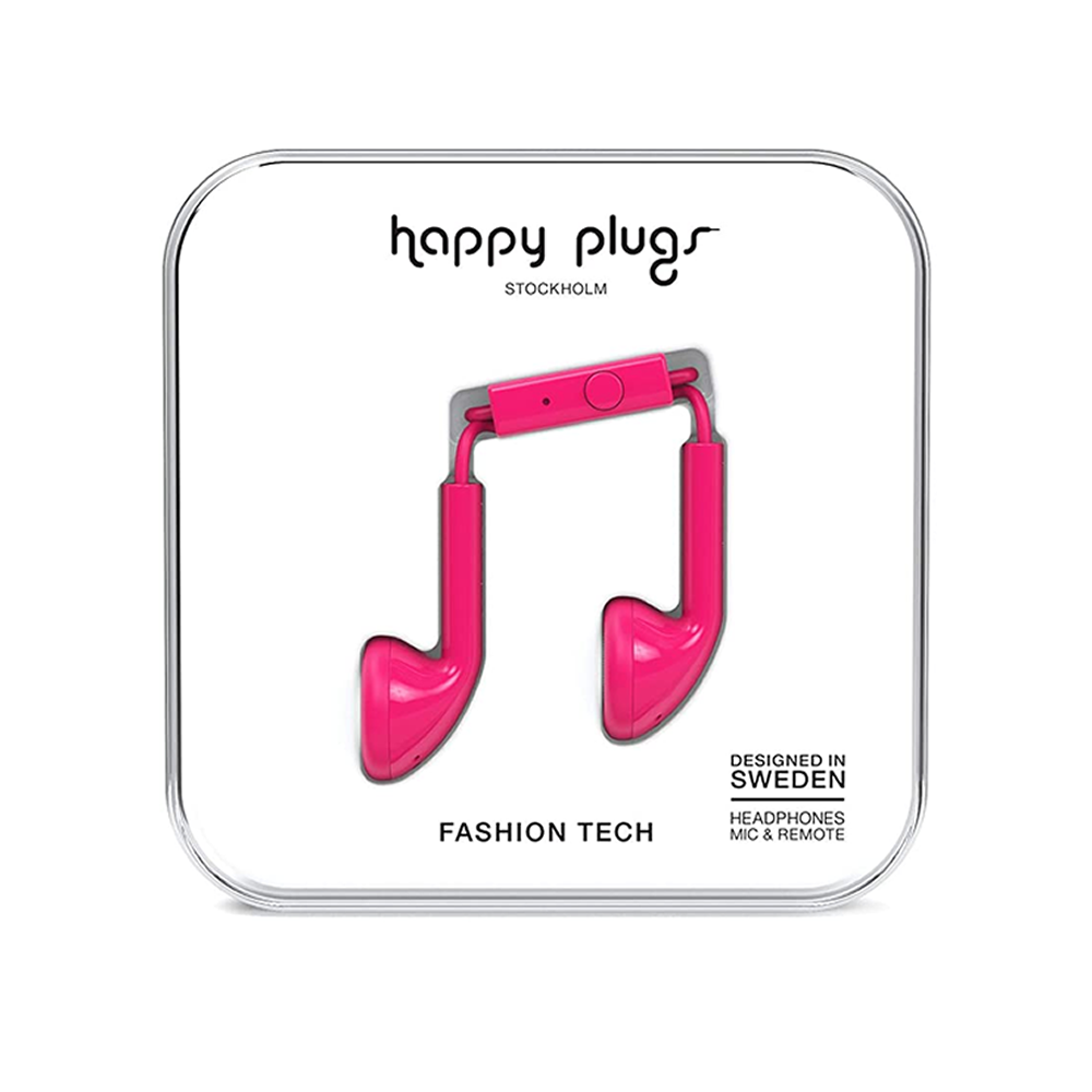 Happy Plugs Earbuds Cerise