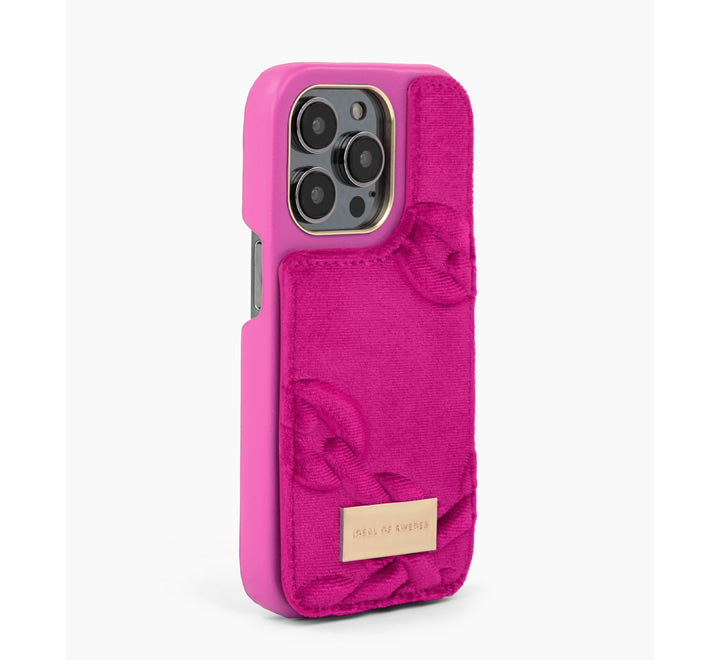 IDEAL OF SWEDEN Atelier Case iPhone 14 Pro Velour Hyper Pink