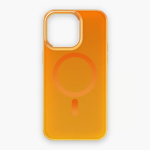 Ideal of Sweden Clear Case MagSafe iPhone 15 Pro Max Orange Spritz