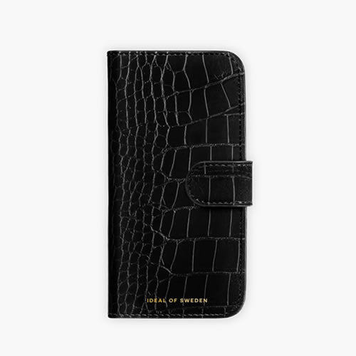 Ideal of Sweden Magnet Wallet+ iPhone 16 Series - Black Croco