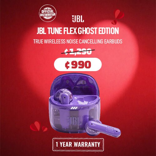 JBL Tune Flex Ghost Edition Noise Cancelling Earbuds