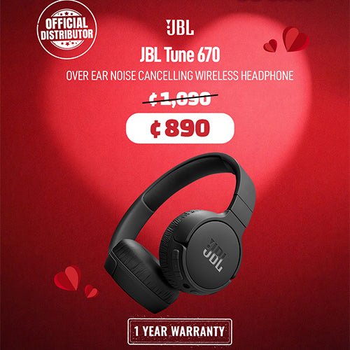 JBL Tune 670NC, On-ear wireless Noice Cancelling headphones