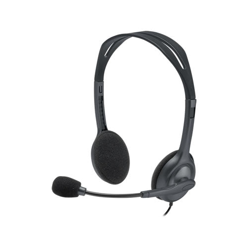 Logitech H111 3.5 mm Stereo Headset  Black