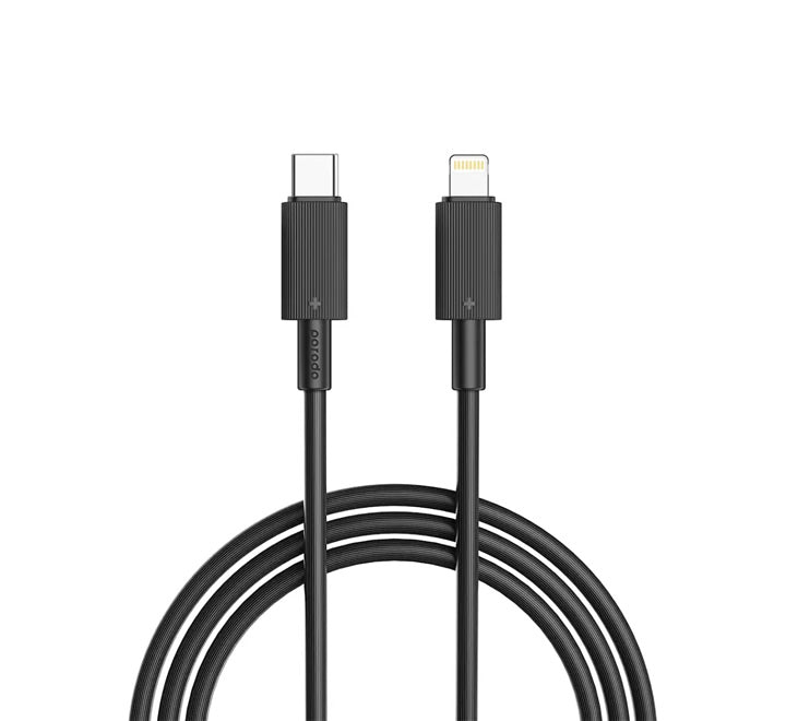 Porodo Type-C to Lightning PVC Cable  3m - Black