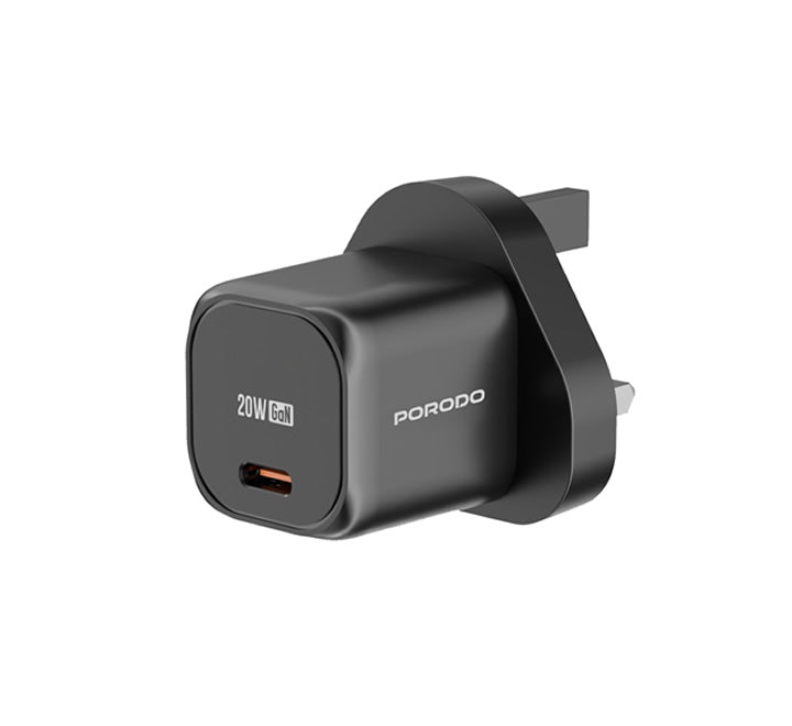 Porodo PD 20W UK Fast Charger - Black