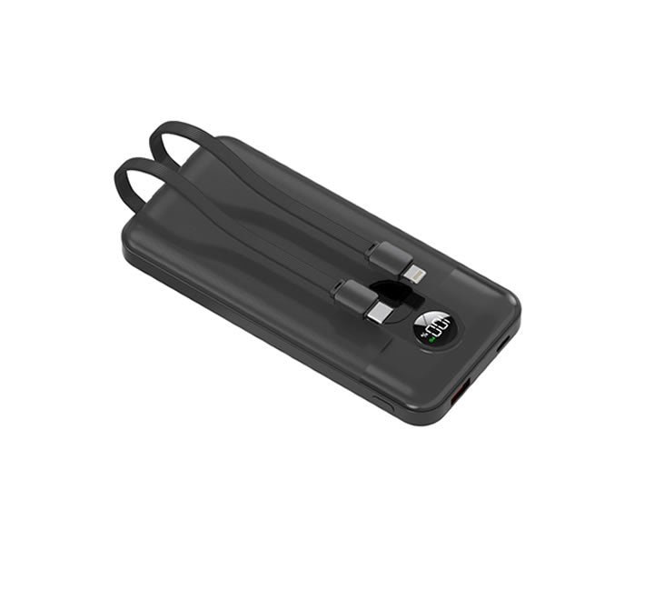 Porodo 10000mAh Powerbank 2xType-C, USB A and Type C and Digital Display with C