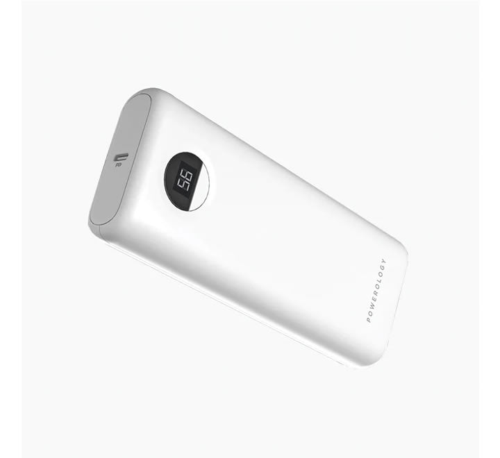 Powerology Compact Power Bank 20000mAh PD 30W - White