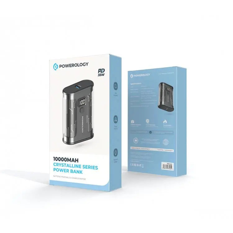 Powerology Crystalline Series Powerbank 10000mAh PD 35W